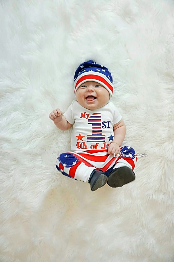 my first 4th of july outfit baby boy
