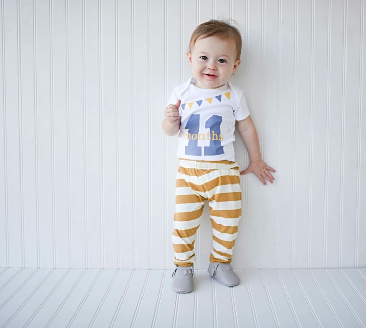 Monthly Baby Outfits - 11 Month Baby Boy Clothes - Milestone Outfit
