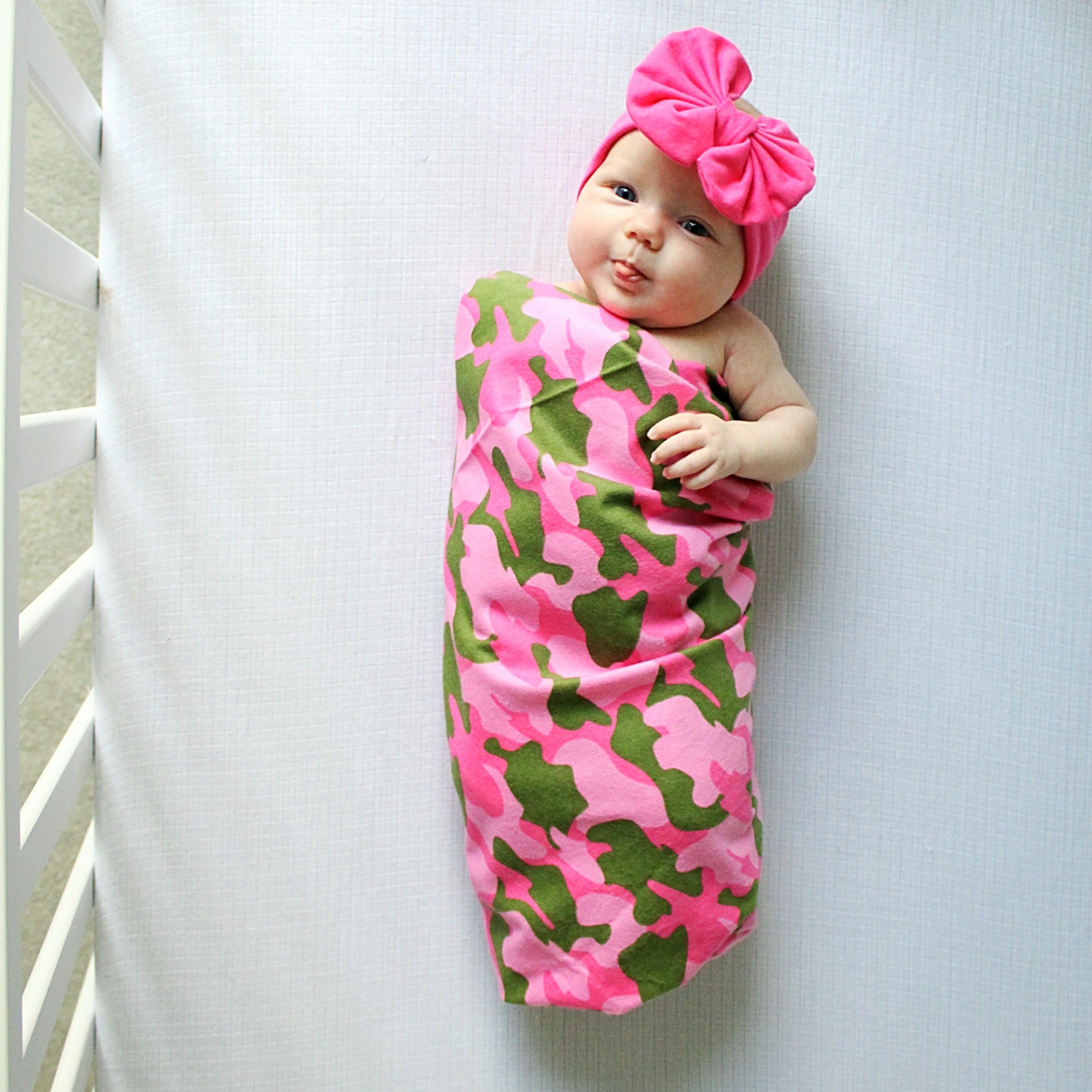 Baby Girl Blanket-Modern Camouflage-Pink-Lavender-Modern Camo Newborn Baby Girl Blanket