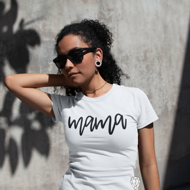 Trendy Women's Mama Tee Shirt - Modern Mom Shirts With Sayings ...